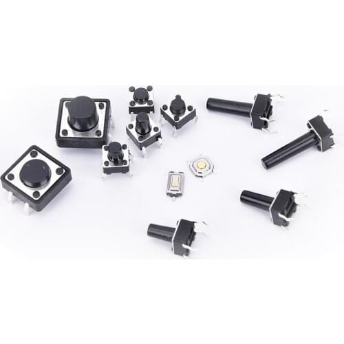 140pcs 14types Momentary Tact Tactile Push Button Switch SMD Assortment Kit Set Life