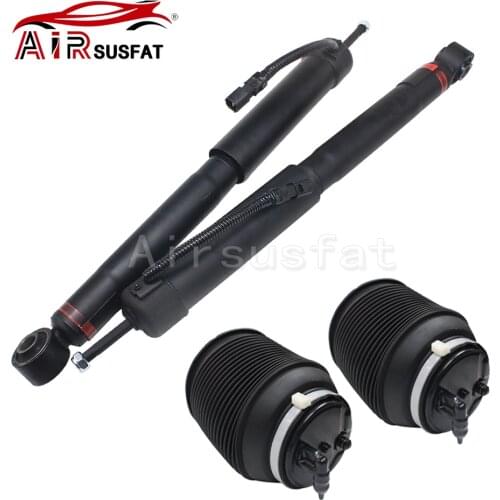 4pcs Rear Air Suspension Shock Strut + Air Spring Bag For GX470 Toyota Land Cruiser Prado 120 4853069485 48080-35011 48080-35012
