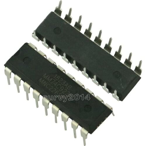 5pcs/lot MM74C922N DIP18 MM74C922 74HC922N 74HC922 DIP In Stock