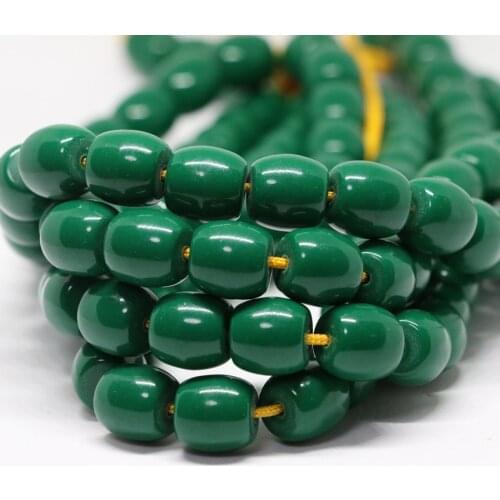 New fashion 7 style 9*9mm 10*10mm 12*12mm resin beeswax barrel rice loose spacers beads accessories jewelry findings 15inch B53