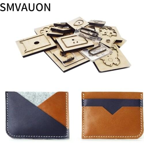 SMVAUON Wood Die Cutting Leather Stamp Diy Fashion Jewelry Card Bag Steel Mold Leather Bag Suitable For Die Cutting Machine