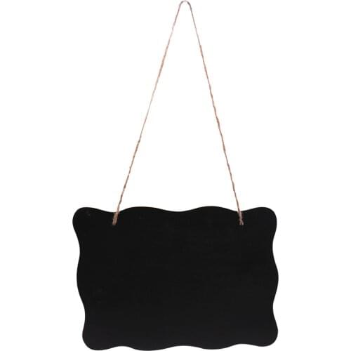 20x25cm Mini Chalkboard Wood Frame Hanging Blackboard Rustic Wedding Decoration Black Board for Memu Drawing Bulletin Boards