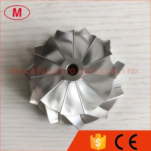 GT28 11+0 blades 47.10/63.40mm 55812/3712-0001 Bore:5.99mm turbo billet/milling compressor wheel for 816365-0001/446179-0093