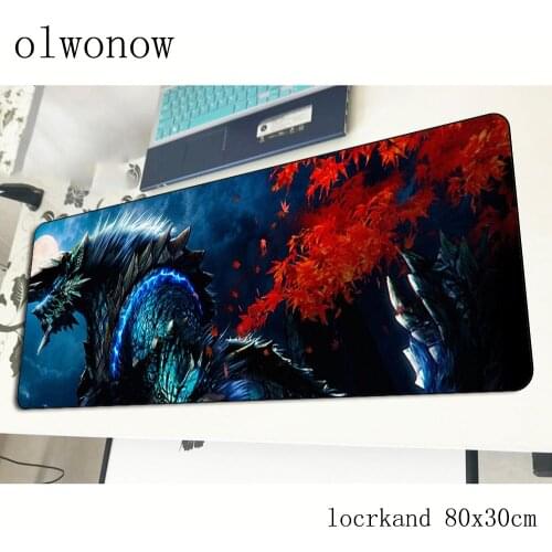 Monster Hunter mousepad gamer High-end 800x300x3mm gaming mouse pad locrkand notebook pc accessories padmouse ergonomic mat