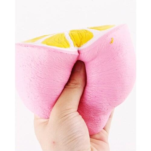 Squishy Fruit Lemon Jumbo Toys kawaii squishies slow rising squeeze stress reliever Funny Soft Antistress Kids Adults Toys Gifts