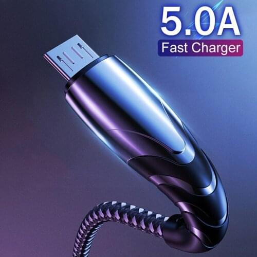 1/2M 5A Micro USB Cable Quick Charging Type C Cable For Samsung Redmi Honor HTC LG Tablet Android Mobile Phone USB C Data Cable