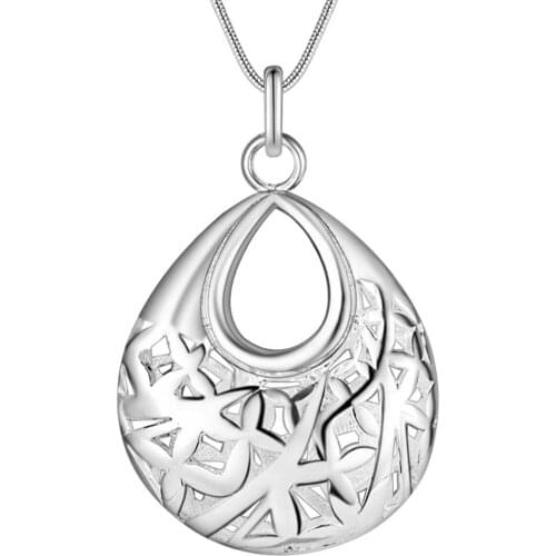 Lucky Charm Silver Color Pendants For Women Fashion Jewelry Necklace Lady Accessories Fashion Jewelry Pendant Basket AN693