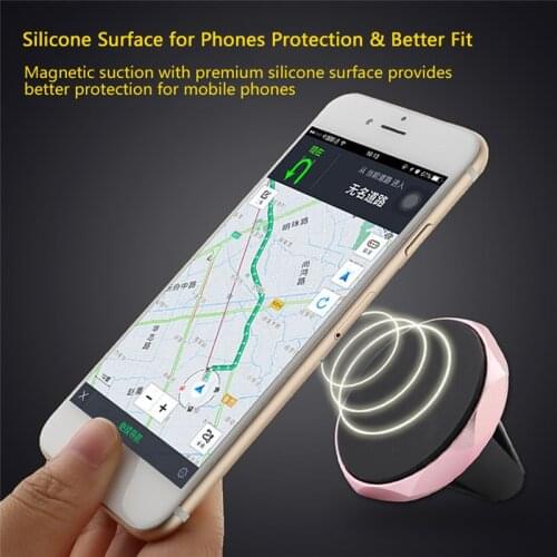 Magnetic Car Phone Holder For iPhone Samsung Magnet Mount 360 Rotation Car Holder for Phone in Car Phone Holder Stand