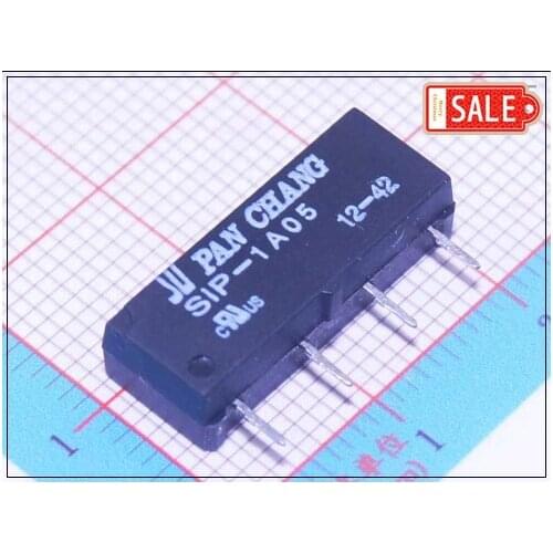 Small Batch (10Pcs/lot) 5V SPST Miniature Reed Relay Switch On PCB SIP-1A05