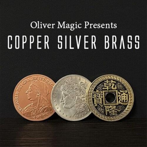 Copper Silver Brass (CSB) by Oliver Magic Coin For Professional Magicians Transposition Close Up Coin Magic Tricks Magic Props