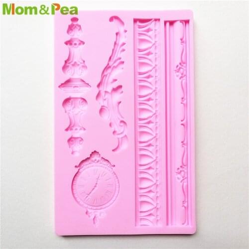 MPA2151 Clock & Tapes Shaped Silicone Mold Gum Paste Chocolate Ornamental Fondant Mould Cake Decoration Tools