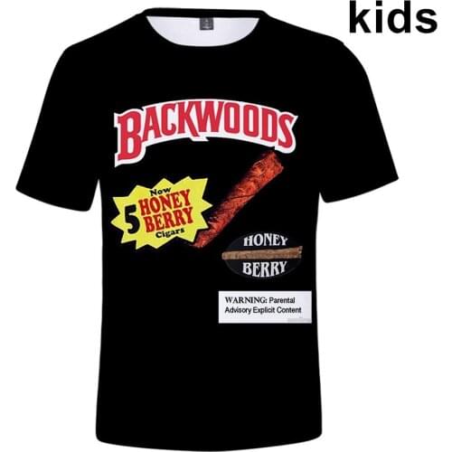 2 To 14 Years Kids T Shirt Foods Backwoods Honey Berry 3D Printed Boys Girls T-shirt Outerwear T Shirts Top Children Clothes