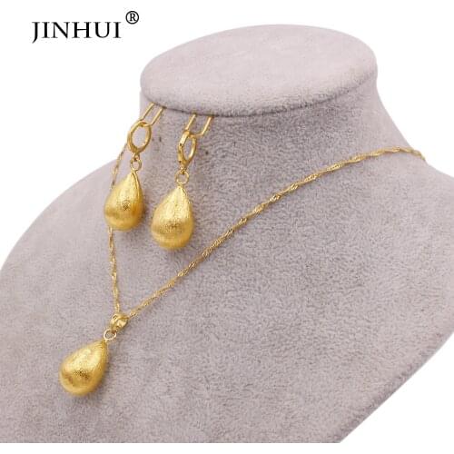 Jewelery set 24K Gold Jewelry sets Necklace Earrings collares jewellery set for women Dubai African French bridal wedding gifts
