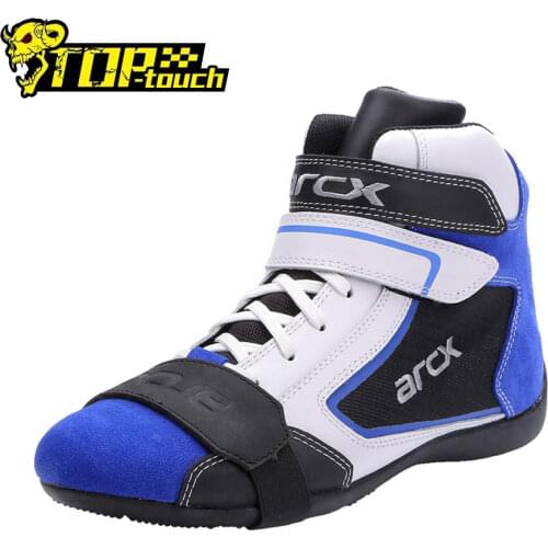 New Men Motorcycle Boots Summer Moto Riding Boots Breathable Motorbike Motorcycle Rider Shoes Racing Cruiser Touring Shoes