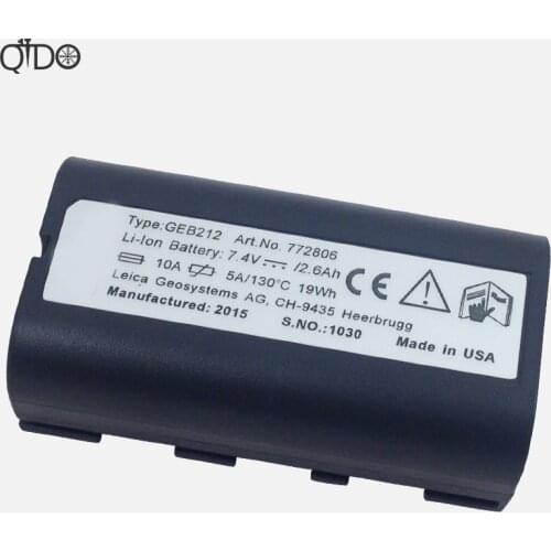 New high quality Samsung battery core GEB212 Li-ion 2.6Ah battery for Leica ATX1200 ATX1230 GPS1200 GPS900 GRX1200