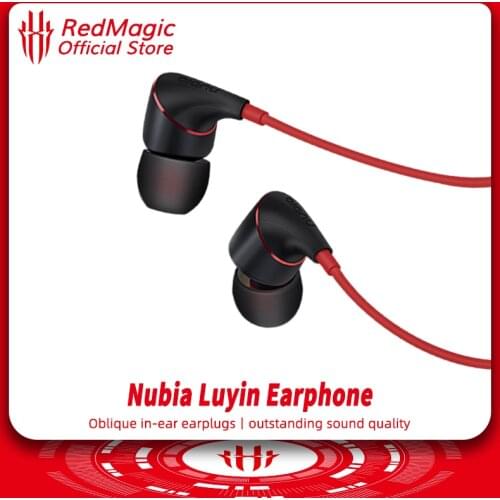 Original Nubia Temperament Earphone 3.5mm For Nubia Redmagic 5G / 5S Hi-Fi 3.5mm Earbuds