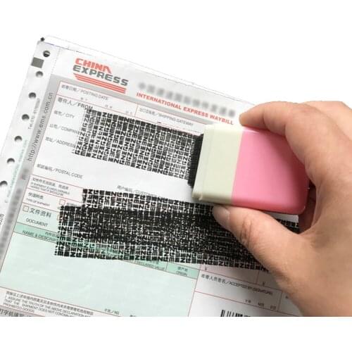Pink Seal Blue Roller type Khaki Square Plastic Privacy seal Anti-theft
