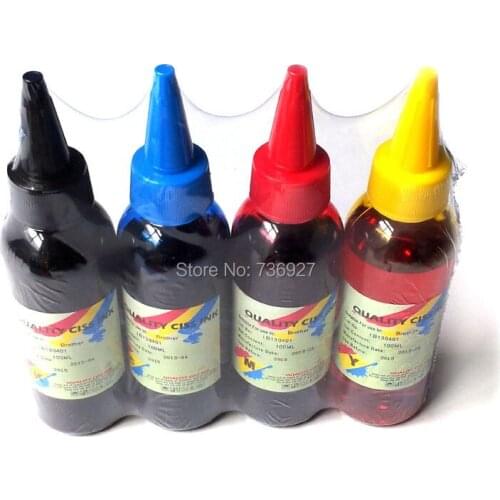 4X 100ml T1281 T1291 Refill Dye ink for Epson Stylus S22 SX125 SX130 SX230 SX235W SX420W WF-7015 WF-3520DWF WF-3010DW printer
