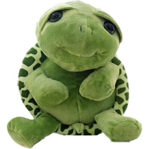 Super Cute Green Big Eyes Tortoise Plush Toy Soft Animals Turtle Toys Baby Doll Children Gift Stuffed Plush Toy