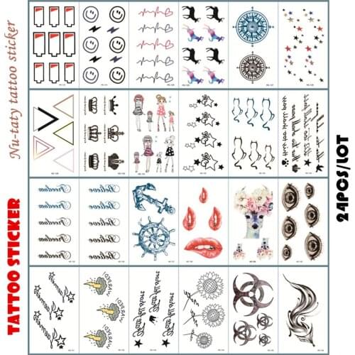 Nu-TATY Lotus rabbit Flash Tattoo Hand Sticker 10.5*6cm Small Waterproof Henna Beauty Temporary Body Tattoo Sticker