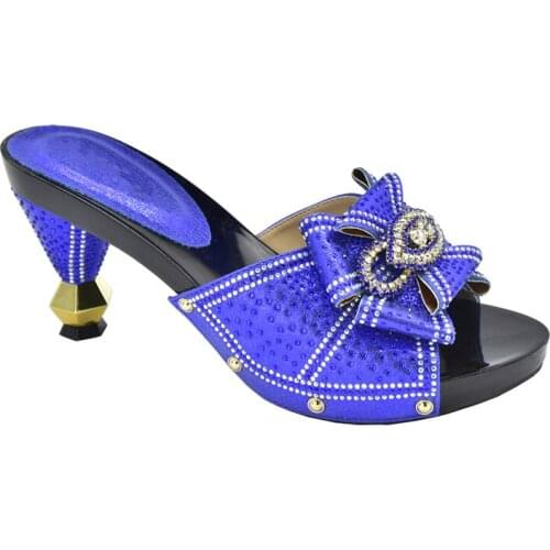 New Fashion Shoes for Wedding Women Plus Size Women Shoes 43 High Heels Sexy Ladies Nigerian Women Party Pumps with Rhinestone