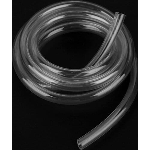 VODOOL 2m/6.56FT 9.5X12.7mm Transparent PVC Pipe Tube Computer PC Water Cooling Soft Pipe CPU GPU Water Cooling Block Adapter