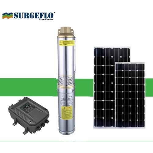 High-speed permanent magnet synchronous motor solar pump dc 48v MPPT controller stainless steel 304 solar water pond pump