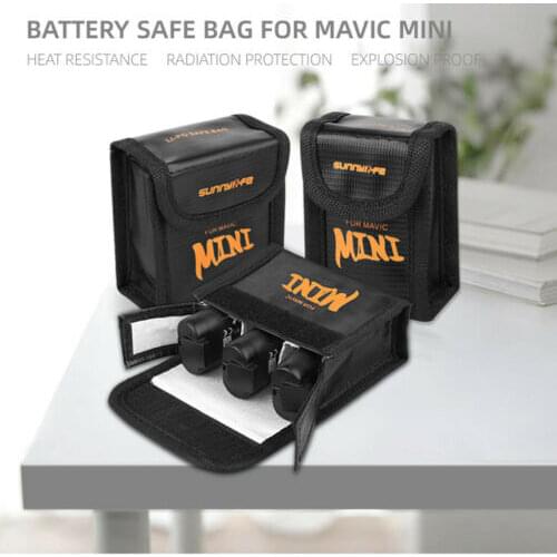 For DJI Mavic Mini 2 / Mini 1 Drone Battery Protector Storage LiPo Safe Bag Explosion-Proof