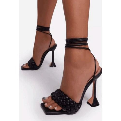 11.5CM Womens High Heels Sandal Shoes Peep Toe Slippers Woman Summer Sandals Party Pumps Ladies Ankle Strap Shoe
