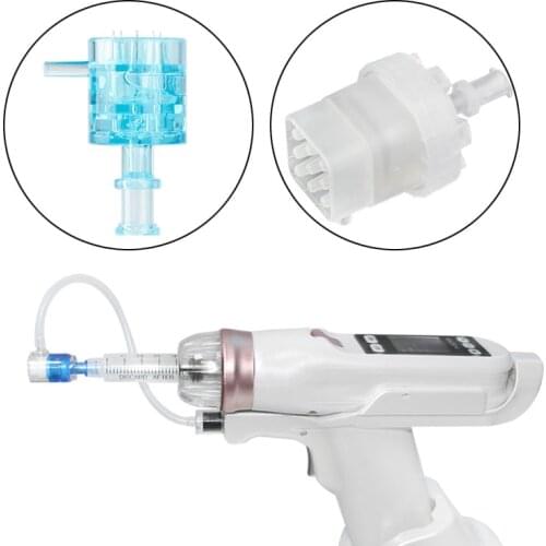 10pcs EZ Negative Pressure Filters Water Injector Plastic Tube, EZ Vacuum Meso Gun Injector Needle Tip Cartridge parts