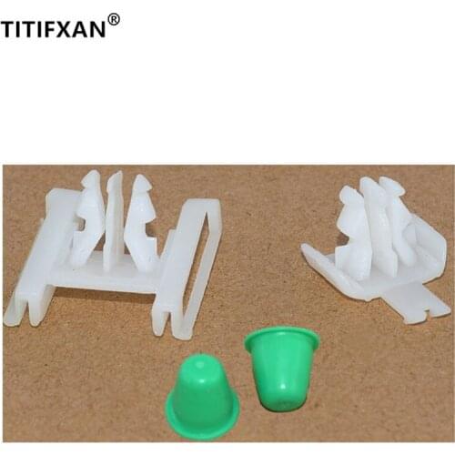 10PCS Car door lower beam guard plank decoration strip rear wheel fender plastic fastener clip for Passat B5