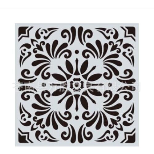 15*15 Mandala Layering Stencils Drawing Spray stencil DIY Scrapbook photo album Decorative Embossing DIY Card Crafts
