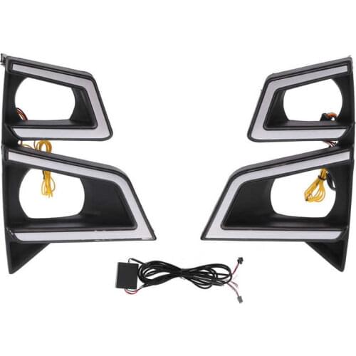 2pcs Car LED Daytime Running Lights for ISUZU D-MAX Third Generation RG01 2019 2020 2021 ABS + LED + Copper Auto Accessories