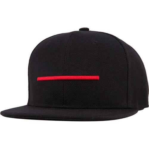 2019 3D embroidery flat hat autumn and winter fashion mens hats red embroidery horizontal baseball cap 100%cotton snapback caps