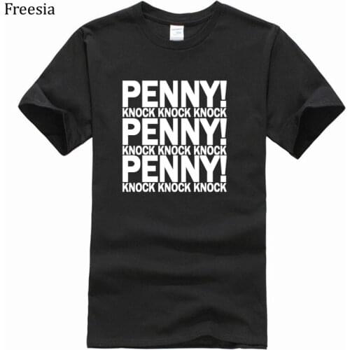 2021 Mens T-shirt Hot Sale High Quality Cotton 100% 8 Colors Big Bang Theory PENNY KNOCK Fashion Top