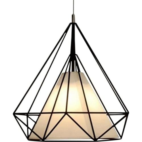 Promotion! Pendant Modern Light Black Chandelier Iron Cage Hanging Vintage Led Lamp E27 Loft Industrial Chandelier Dining Room R