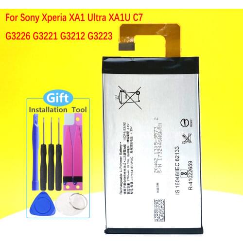 2700mAh LIP1641ERPXC Battery For Sony Xperia XA1 Ultra XA1U C7 G3226 G3221 G3212 G3223 Phone Fast delivery