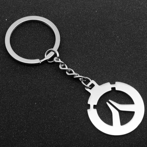 Anime Keychain Game Men Stainless Steel Metal Car Trinket Key Cover Chain Ring Holder Keyring Sleutelhangers Llaveros Anahtarlik
