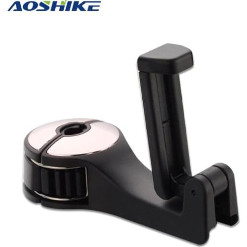 AOSHIKE Car Headrest Hook & Phone Holder Seat Back Hanger For Rear Seat Cradle Clips For Dropshipping