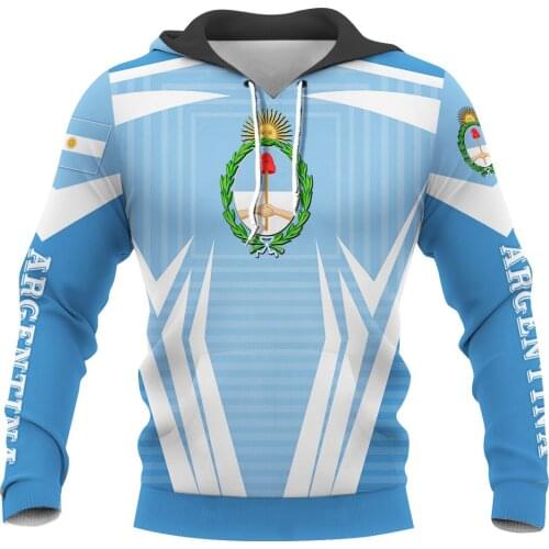 Argentina 3D Hoodies Printed Pullover Men For Women Funny Sweatshirts Fashion Cosplay Apparel Sweater Drop Shipping 07