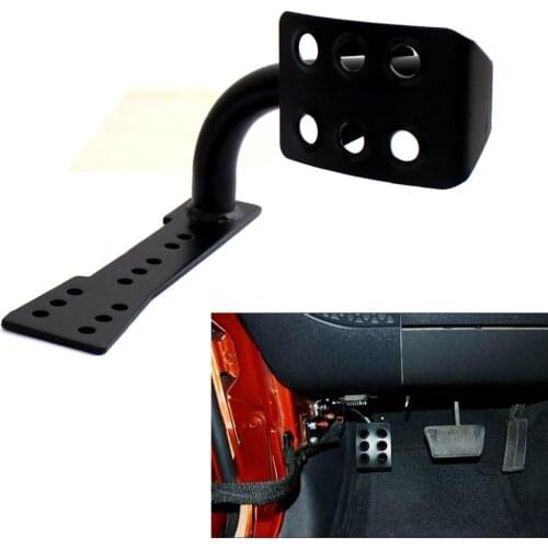 Black Auto Car Metal Dead Pedal Left Side Foot Rest Kick Panel For 2007-2015 Jeep Wrangler Automatic Transmission