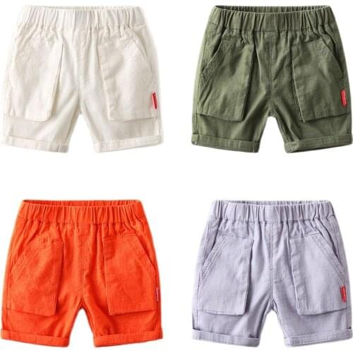 Childrens Clothes 2021 Summer New Casual Short Style Pants For Baby Boy And Girl Candy Colors Shorts Cotton Soft Trousers Kids