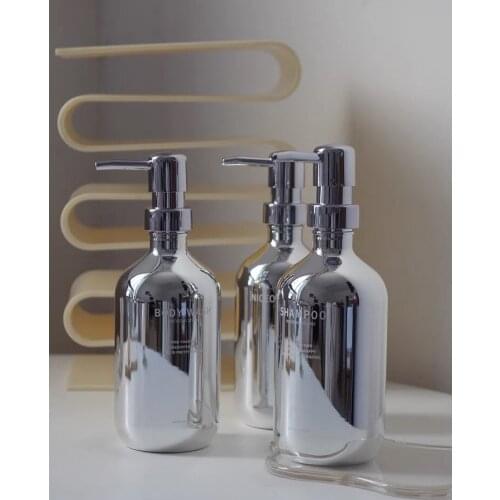 Design Plastic Split Bottle Bathroom Shampoo Hand Sanitizer Shower Gel Replacement Bottle Split Bottle Storage