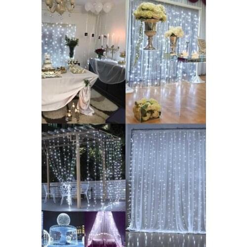 Curtain Day Light Fringed Led Lights 3x3 Metre