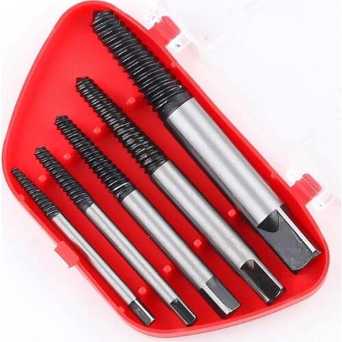 Drop Shipping 5pcs/lot Screw Extractors Damaged Broken Screws Removal Tool Used In Removing The Damaged Bolts Drill Bits