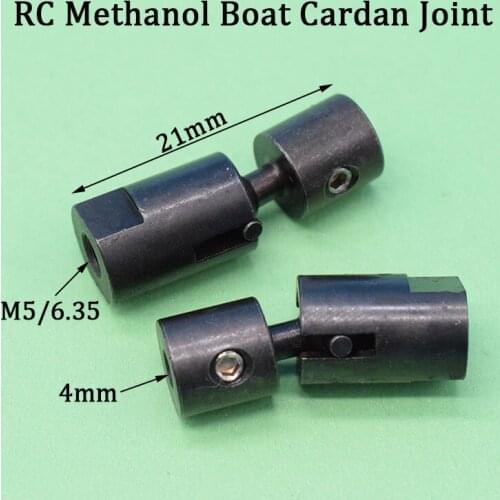 Rc Boat Cardan Joint M5*4mm M6.35*4mm Universal Joint 4mm Shaft Universal Connector for RC Methanol Boat Engine Spare Part