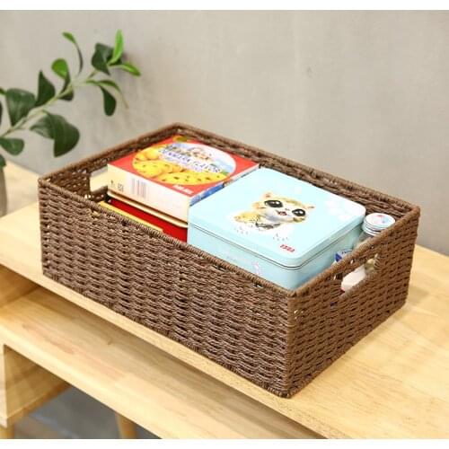Receive basket desktop toy sundry snack to receive box to receive basket cloth art store content basket cane to make up