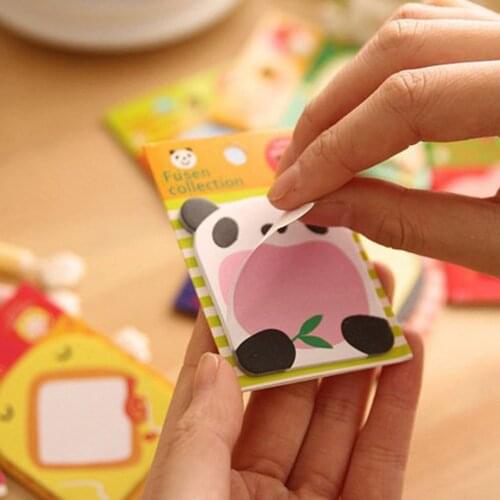 Creative Cartoon Animal Practical Sticky Post Cute Small Fresh Note Sticker Notepad Small Gift For Children