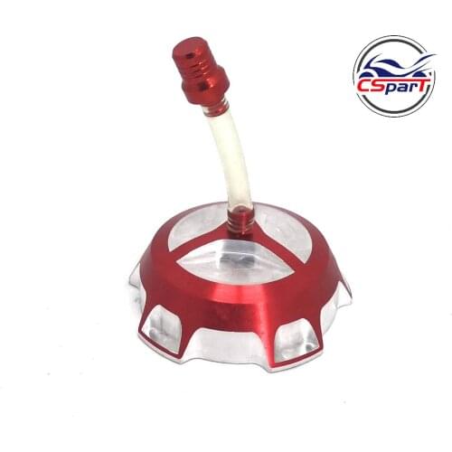CNC Aluminum Alloy Gas Fuel Tank Cap Cover Dirt Pit Bike ATV Parts Red