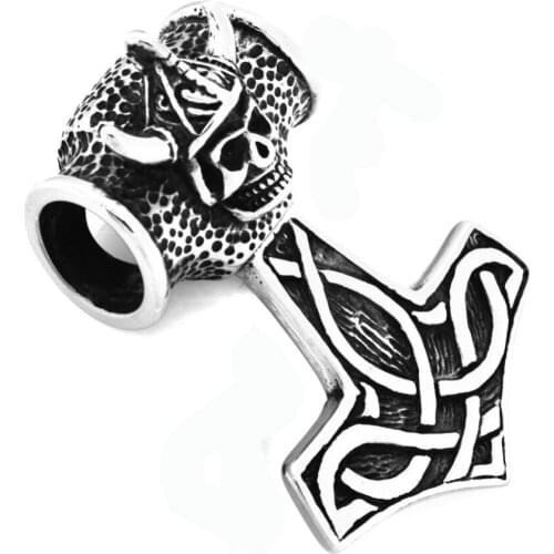 Fanssteel Stainless steel jewelry viking thors hammer pendant small pendant FSP16W03s